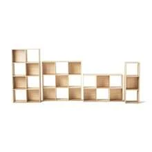 [6-Compartment Combination] Multifunctional Storage Bookshelf - Open + Closed Dual-Zone Design - Living Room/Study/Wardrobe Organization Tool - A Must-Have For Those Who Work From Home - Màu be - Xem 7