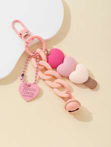 1 pieza Llavero decorado de aleación lindo para uso diario, accesorios de coche para el Día de San Valentín, dije para bolso, accesorios escolares, góticos, Y2K, con soporte para identificación, accesorios de coche, regalos para amiga, hermana, maestro