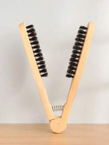 1 chiếc lược duỗi tóc hình chữ V bằng gỗ nguyên khối – Dụng cụ tạo kiểu chống bỏng dùng cho salon và gia đình, chịu nhiệt, dụng cụ làm tóc, đồ dùng làm tóc, đồ dùng du lịch thiết yếu, du lịch, thợ cắt tóc, nhà tạo mẫu tóc, phụ kiện thợ cắt tóc, ngày lễ tình nhân, đồ dùng làm tóc, nhà tạo mẫu tóc, tiệm cắt tóc, salon, đồ dùng cần thiết cho kỳ nghỉ, sản phẩm chăm sóc tóc, tiệm cắt tóc, quà tặng Valentine, đồ dùng du lịch thiết yếu cho phụ nữ, dụng cụ tạo mẫu tóc - Nhiều màu - Xem 3