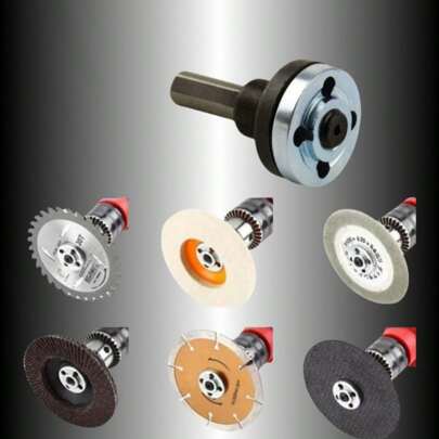 Kit de varilla de conexión de amoladora angular de taladro eléctrico de 10 mm - Adaptador de molienda para disco de corte, rueda de pulido, adecuado para amoladora angular, sierra de mano, accesorios de máquina de corte