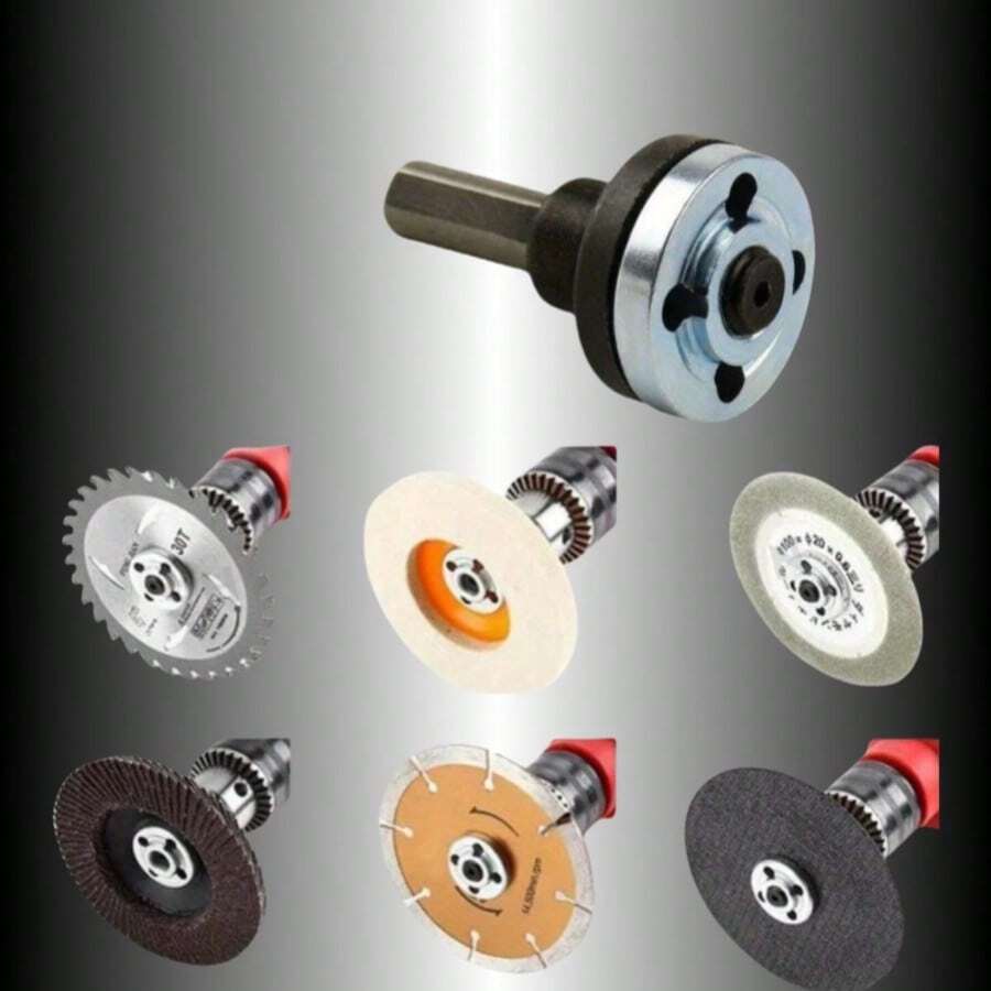 10mm Elektrische Bohrwinkelschleifer Metallverbindungsstangen-Kit - Schleifadapter für Trennscheibe, Polierscheibe, geeignet für Winkelschleifer, Handsäge, Schneidemaschinen-Zubehör - Verschiedenfarbig - Übersicht 1