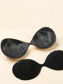 2/1pc Adhesive 3CM Thickness Push Up Bra, Backless Strapless Bra Dress Invisible Bra, Reusable Breast Enlargement Bra