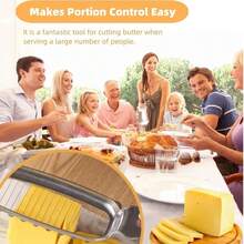 Multi-Functional Aluminum Cheese & Butter Cutter – Egg Slicer, Foie Gras & Cheese Slicer - Bạc - Xem 8