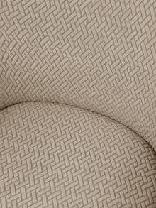 1 件卡其色纯色提花条纹弧形，经典简约设计，高弹性防尘可拆卸可洗全罩椅套，适用于酒店、客厅、书房、餐厅、日常使用，米色、黑色、秋季装饰、房间装饰、返校、学校用品 - 彩色 - 查看 5