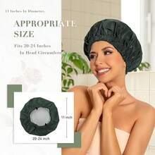 Shower Caps - Dark Green - View 4