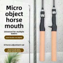 1,8 m/5,91 pies Caña de pescar de aleación de aluminio ligera - Caña ultraligera sólida para micro señuelos, caña de lanzamiento UL suave, duradera y ligera para agua dulce y salada, regalo ideal para Navidad, Día del Padre, cumpleaños - Caña de pescar con señuelos asequible, mango ergonómico, material compuesto duradero