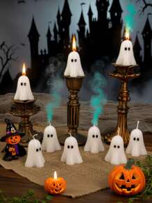 Molde de silicona 3D para velas y jabón de Halloween - Decoración espeluznante, forma asimétrica para moldeo de resina y ornamento para el hogar, silicona y artículo imprescindible para manualidades DIY