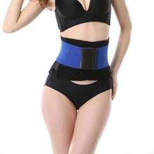 1 件女士腰部训练器、束腰带、桑拿腰带、运动健身腰带、瘦腰器、腹部训练器 - 彩色 - 查看 3