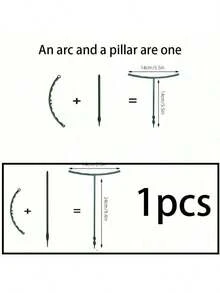1/4/8pcs Plant Support Rack, Semi-Circle Plant Support Ring Plastic Plant Cage Trellis, Suitable For Small Plants, Flowers, Vegetables, Indoor Plants - Multicolor - View 6