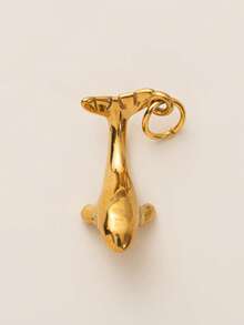 1pc Fashion Gold Animal Series Lion Elephant Whale Big Dog Sea Turtle Unicorn Exquisite Pendant, Electroplated 18K Gold, Waterproof And Sweatproof, Suitable For DIY Necklaces, Bracelets, Earrings, Keychains, Bag Chains, Shoe Buckle Accessories, Women's Jewelry Accessories, DIY Accessories - Gold - View 17