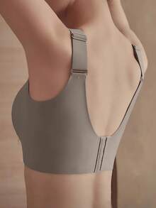 Elegant Women's Chest Push Bra - Comfortable, No Steel Rings, Fully Covered, With Decorative Bow Details, Opaque Nylon Blend, Suitable For Mature Women, Supportive Underwear | Elegant Small Chest Bra | Nylon Blend Fabric - 彩色 - 查看 7