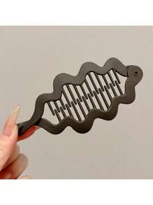 3 piezas/2 piezas/1 pieza Pinzas de cola de pez de unicolor mate simple, pinzas de cola de caballo verticales elegantes, pinzas de cola de caballo de unicolor casual de PP (polipropileno) para el uso diario, sin dañar el cabello, pinzas de garra, pasadores de cabello, barrettes