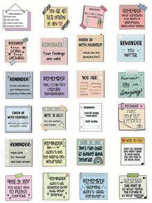 50pcs Cartoon Doodle Reminder Note Stickers For DIY Decoration On Laptop, IPad, Guitar, Water Bottle, Phone Case, - 黑色的 - 查看 4