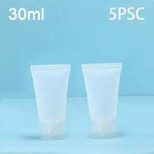 2/3/5pcs Travel Bottles For Toiletries – Leak-Proof Refillable Squeeze Tubes With Flip Top Cover | Holiday & Travel Essentials | TSA Approved For Shampoo, Lotion, Cosmetics (Soft Portable, )