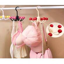 1pc Heavy Duty 360° Rotating 6-Hook Wall Mount Storage Rack For Coats, Bags, And Lingerie – Space-Saving Multifunction Closet Organizer With Build And Modern Finish, Wall-Sized Rack For Entryways, Bedrooms, And Hallways, Perfect For Maximizing Vertical Storage And Tidy Living Spaces, Easy Installation And Stable Mounting, Lightweight Yet Sturdy, Ideal For Apartment, Dorm, And Home Makeover - Multicolor - View 4