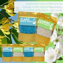 Pure Mineral Sea Salt For Soaking And Whole-Body Replenishment Grapeseed Essential Oil Fast-Dissolving Skin-Nourishing Ziplock Bag Ylang-Ylang&Jasmine Shower SPA Pedicure Care