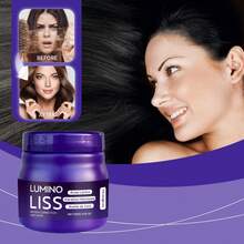 Hoegoa Protein & Coconut Oil Straightening Cream - Nourishes, Softens & Creates Silky Smooth Shiny Hair - Helps Improve Frizz & Curls Naturally Without Damage - Keeps Straight Hair Smooth, Healthy & Non-Frizzy - Suitable For Women With Long Hair & All Hair Types - Clean, Fragrant Formula - Helps Maintain Light Beige Tones - For Seasonal Hair Care & Day-Night Use - 紫色 - 查看 3