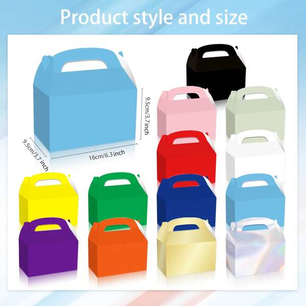 10/20 pièces Boîtes cadeaux portables, boîtes cadeaux gâteau de mariage, boîtes cadeaux d'accueil pour fête d'anniversaire, boîtes en papier créatives pour bonbons et chocolats