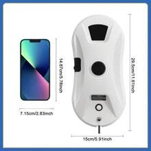 PuRuiKai Smart Window Cleaning Robot – Auto Glass Cleaner With Remote & Edge Detection - EU C Type Plug(220-240V) - View 3