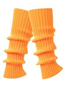 1双女士暖腿袜，可爱针织舞蹈暖腿袜，秋冬款