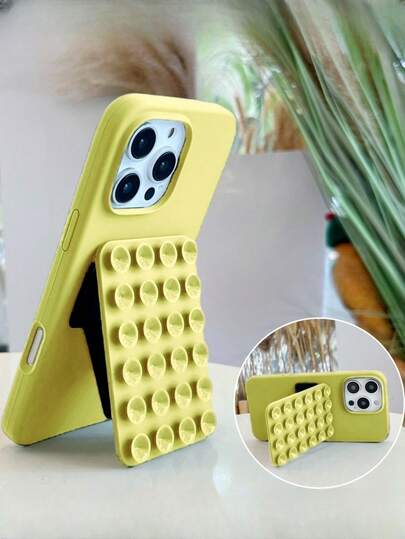 1 chiếc ốp lưng điện thoại silicon lỏng dễ thương, tiện dụng, màu Dopamine mùa hè, có đế hút chân không, tương thích với iPhone 17 Air 16 15 14 13 12 11 Pro Max Plus, mặt lưng mềm, quà tặng mùa xuân, tiệc tùng.