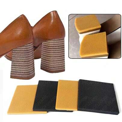 橡胶鞋底替换片，适用于鞋子修补，包括高跟鞋、凉鞋等，外底和鞋垫均可使用，防滑鞋底保护垫，鞋跟垫，男女鞋履配件。
