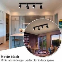 GU10 嵌入式吸顶灯，矩形/圆形吊灯，房间装饰 LED 吸顶灯，铝制现代家居装饰聚光灯，黑色/白色，可更换 GU10 灯泡，可选带/不带灯泡，适用于客厅、餐厅、卧室、厨房、走廊、咖啡厅、展览厅、阅览室、酒吧、走廊、酒店、服装店、陈列室，尺寸和形状可定制