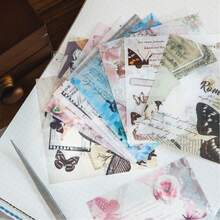 1 Confezione da 20 Fogli di Adesivi Vintage a Farfalla, Adesivi Decorativi per Scrapbooking, Adesivi Farfalla Fai-da-Te, Forniture per Scrapbooking per il Ritorno a Scuola