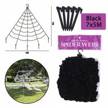 Halloween Plush Spider Web Giant Spider Decorations Fake Spider With Triangular Huge Spider Web For Indoor Outdoor Halloween Decorations Yard Home Costumes Parties Haunted House Autumn Decors