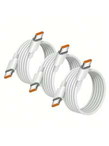 NNBILI 1/3 件通用 120W 10A 快速充电器 PD 双 Type C 快速充电线数据线兼容 15 Pro 16 Pro Max 兼容三星兼容华为（注意：兼容型号的充电速度请参考详细图片最后文字） Nan 快速充电