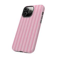 Funda protectora para teléfono con diseño de rayas rosas (1 unidad), compatible con phone 11, 12, 13, 14, 15, 16 Pro/Pro/Plus - Blanco - Ver 4