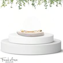 LZFrench Amie Small 2 1 4 Inch Celluloid Handmade Hair Barrette Slip Grip Durable Styling Women Hair Accessories Hair Clip For Girls Made In France Ivory 7402