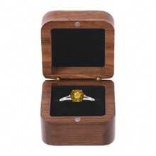 kangten 5 PCS Ring Boxes, Wooden Ring Box, Vintage Style Ring Box - Black - View 4