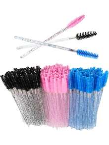 150/100/50支装眉刷，优质一次性睫毛刷，一次性睫毛膏刷，眉毛刷，化妆工具（多色），方便携带，随时随地补妆，眉刷，眼影刷，螺旋刷