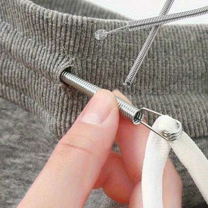 轻松穿线工具，适用于各种针线活动，家用缝纫工具，绳带穿线器，灵活穿线工具，多用途松紧带腰带穿线器，绳带辅助装置，弹簧眼穿线器