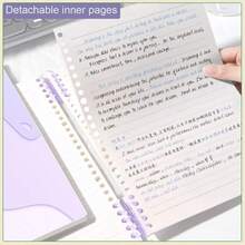 1pc/3pcs/5pcs Minimalist Isn Style B5 Loose Leaf Notebook, Retro Memo Pad, Detachable High-Quality Lined Notebook For University Students, 60 Sheets/Book, Stationery Supplies, Needs Self-Assembly Rings