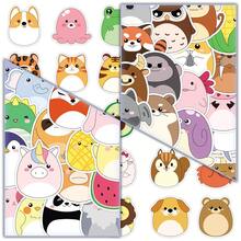 50pcs Cartoon Hand-Drawn Cute Koala, Sloth, Cow Decorative Stickers For Desk, Glass, Refrigerator Room Decor Bedroom Decor Kitchen Decor Wall Sticker Wall Decor