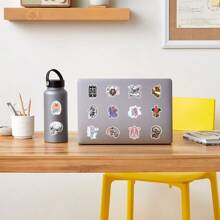 Un paquete (50 hojas) de pegatinas de graffiti anatómico fresco, órganos anatómicos para estudiantes de medicina, notas de estudio, cascos, patinetas, pegatinas decorativas para decoración de habitación, decoración de pared, pegatinas de pared