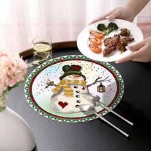 2pcs/4pcs/6pcs Silica Gel Snowman Pattern Placemats, Home Decor, Christmas, Christmas Gift, Christmas Decoration, Suitable For Dining Table, Coffee Bar, All Season Decoration, Washable Tablemats, Room Decor, Placemats, Coasters, Drain Mats, Kitchen Dining Table Mats, Indoor Outdoor Party Decor, Home Decor, Ideal Gift