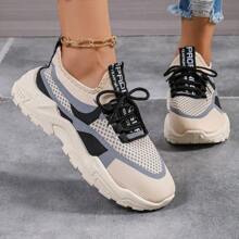 Women's Sneakers, Spring New Thick Sole Breathable Soft Bottom Non-Slip Lightweight Running Casual Travel Shoes