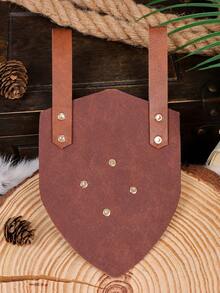 1件中世纪维京战士服装皮革剑鞘，PU皮革剑鞘支架，战士角色扮演皮革剑鞘，万圣节（不含剑） - A - 查看 3