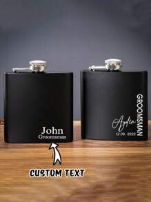 Personalized Women's Hip Flask | Customized Women's Hip Flask | Laser Engraved Hip Flask | Engraved Women's Hip Flask | Bridal Party Gift | Bridesmaid Gift - Multicolor - View 9