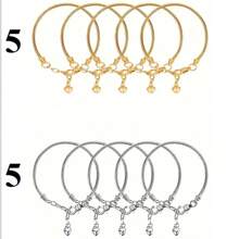 1/5/10/20/30/50 st. armband med ormbenskedja i guld/silver och hjärtformat karabinlås, lämpligt för gör-det-själv-armbandstillverkning, perfekt presentval - Armband - Visa 13