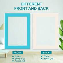 15 Pack 5x7 Picture Mats, Mixed Colors Frame Mattes For 4x6 Pictures Photo Frame Mat Core Bevel Cut Mat Board Show Kit For Photos, Prints, Artworks