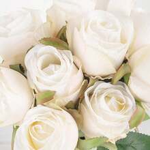 20pcs Artificial Silk Rose Flower Bouquet, Realistic Fake Rose, Suitable For Valentine's Day, Mother's Day, Home Weddings, Party Decorations, Gifts, Floral Baskets, Car Decor, Dress Accessories, Romance Flower Arrangements, Home & Room Decor