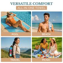 Beach Towel Spider Gwen Lightweight Compact Beach Towel 61.4"X30.3" For Travel Pool Swimming Camping Yoga Gym Women Men - 白色 - 查看 3