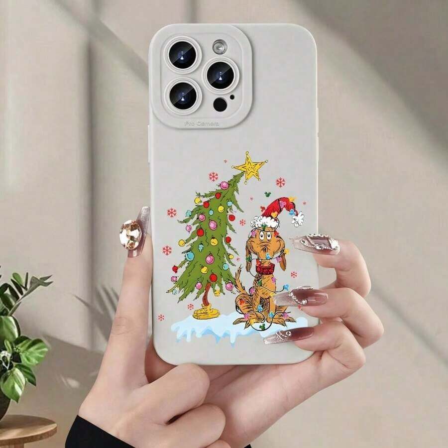 Teléfono 1PC Un teléfono con patrón de cachorro muy vendido para phone 16/15/14/13/12/11/XS/XR/X//8 Plus/Pro//- Y diseño de moda para hombres y mujeres, grandes amigos, familia, novio, novia - Blanco - Ver 1