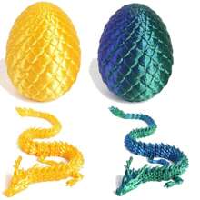 3D 打印龙惊喜蛋，行政龙坐立不安桌面玩具装饰万圣节饰品，复活节礼物家居装饰圣诞节坐立不安玩具成人礼物（里面的龙没有胡须） - 彩色 - 查看 16