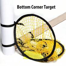 Filet cible de coup franc professionnel - Entraîneur de but de football ajustable avec système de rebond, équipement portable pour la pratique du tir au but de football