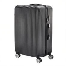 Creahappy 3-Piece Suitcase Set, Travel Suitcase, Hard-Shell Luggage Set With Swivel Casters, Lightweight And Durable, Made Of ABS With TSA Locks, M/L/XL, Black, B - 黑色 - 查看 2